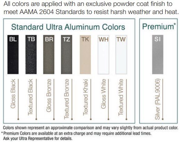 Ultra Colors Color Options